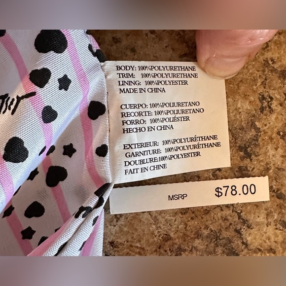 Betsey Johnson Shoulder Bag W Hearts & Bows Gold Chains On Crossbody Strap - Picture 10 of 16